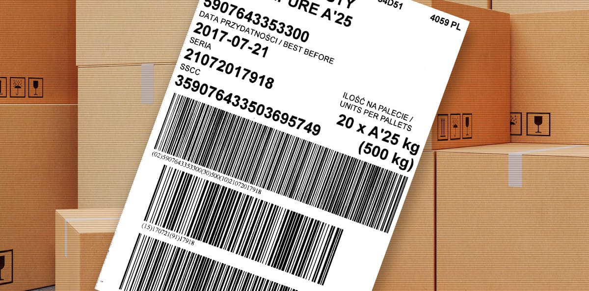 Etykieta logistyczna GS1