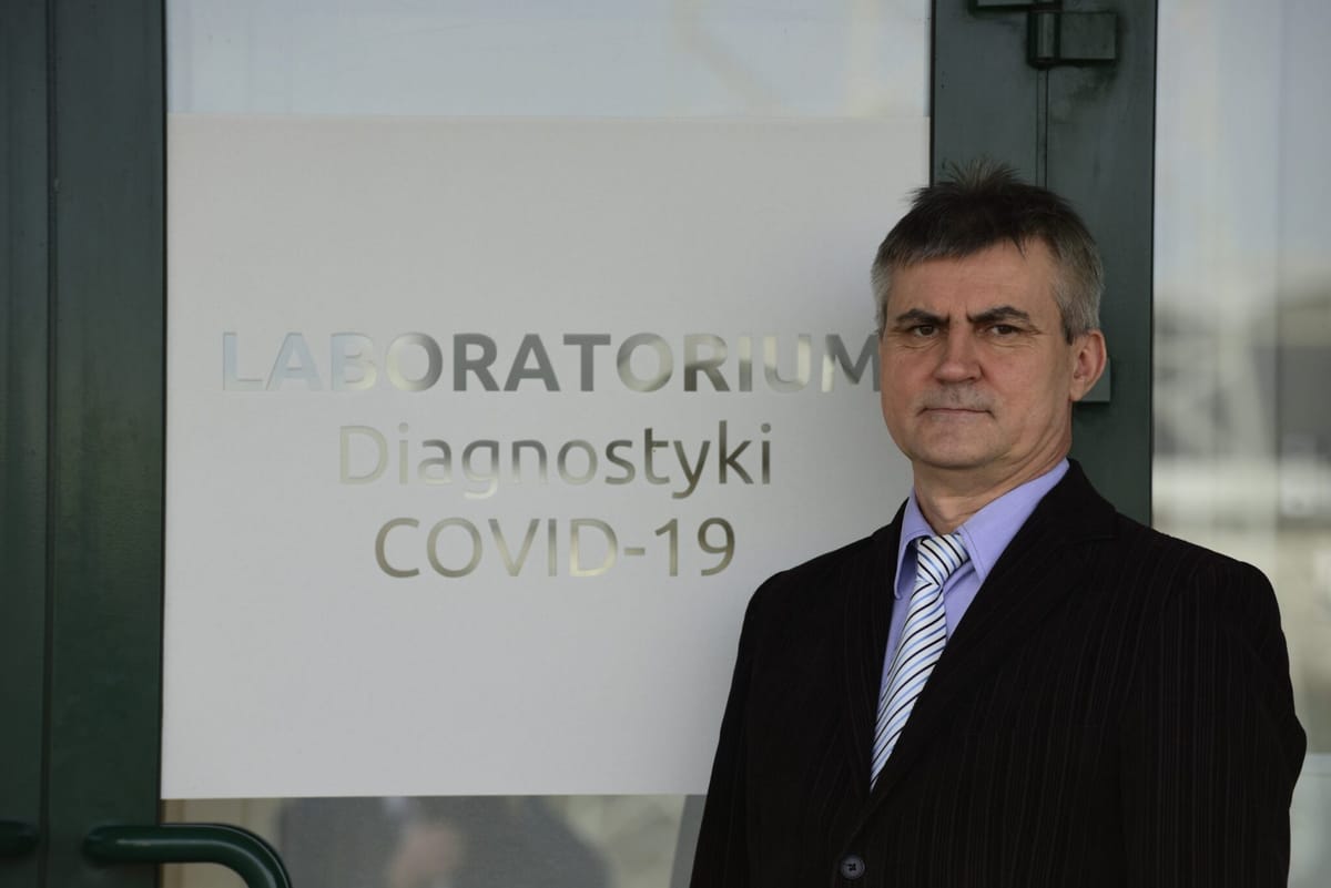rof. Andrzej Pławski, kierownik Laboratorium Diagnostyki COVID-19 w Instytucie Genetyki Człowieka PAN w Poznaniu.