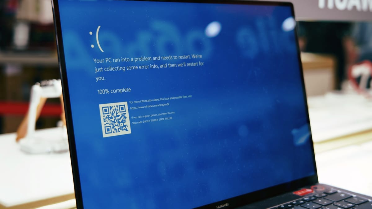 microsoft, awaria, blue screen