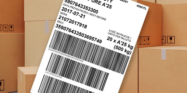 Etykieta logistyczna GS1