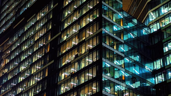 budynek, miasto, biuro